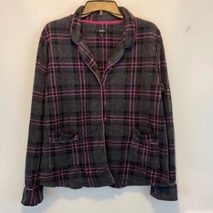 Simply Vera Verawang Women’s Pajama top Gray and Pink Size L